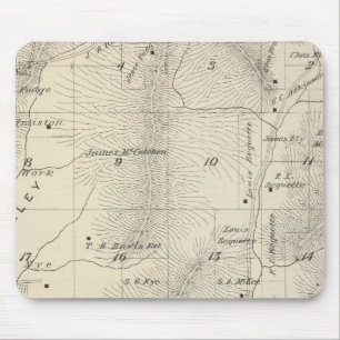 T17S R27E Tulare County Section Map Mouse Mat