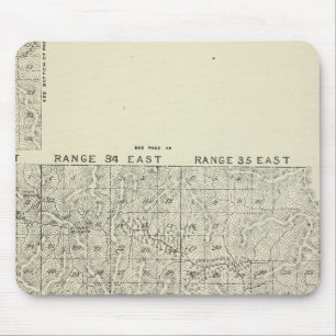 T1820S R3236E Tulare County Section Map Mouse Mat