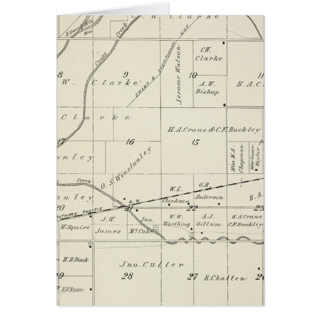 T18S R23E Tulare County Section Map (Front)