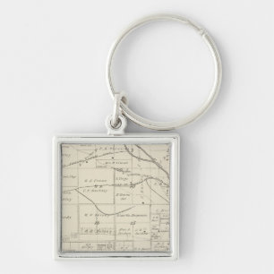 T18S R24E Tulare County Section Map Key Ring
