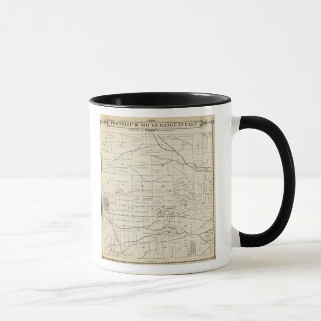 T18S R24E Tulare County Section Map Mug (Right)