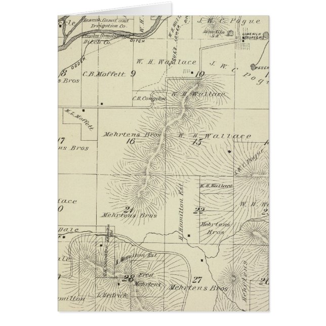 T18S R27E Tulare County Section Map (Front)