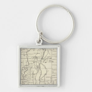 T19S R21E Tulare County Section Map Key Ring