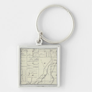 T19S R22E Tulare County Section Map Key Ring