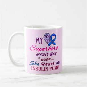 T1 Diabetes Awareness Coffee Mug My Superhero
