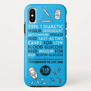 T1d Alert iPhone XS Case