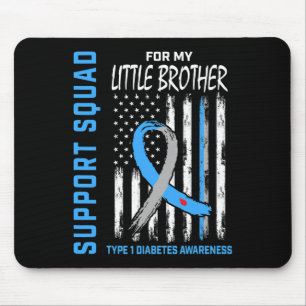 T1d Awareness Flag Little Brother Type 1 Diabetes  Mouse Mat
