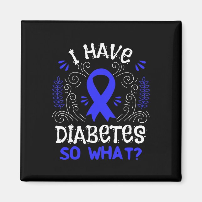 T1d Awareness Ribbon Gift For Juvenile Diabetes Pa Magnet (Front)