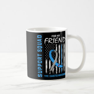 T1d Awareness Us Flag Friend Type 1 Diabetes Match Coffee Mug