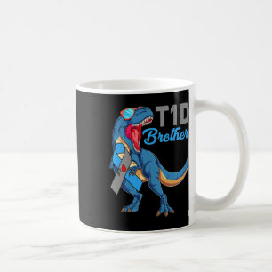 T1d Brother Type 1 Diabetes Awareness Month Dinosa Coffee Mug