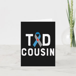 T1d Cousin Type 1 Diabetes Awareness Insulin Famil Card