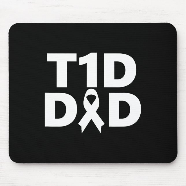 T1d Dad Diabetes Awareness  Mouse Mat (Front)