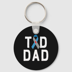 T1d Dad Type 1 Diabetes Awareness Insulin Family S Key Ring