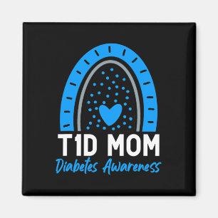 T1D Diabetes Day Costumes Type 1 Diabetic Mum Wife Magnet