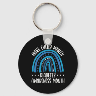 T1d Diabetes Support Every Month Diabetes Awarenes Key Ring