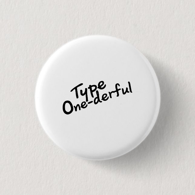 T1D Diabetic Diabetes Gifts 3 Cm Round Badge (Front)