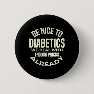 T1D Diabetic Type 1 Diabetes Awareness Men Women K 6 Cm Round Badge