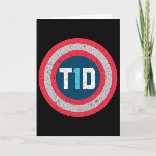 T1d Diabetic Type 1 Diabetes Awareness Men Women K Card