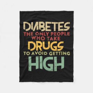 T1d Diabetic Type 1 Diabetes Awareness Men Women K Fleece Blanket