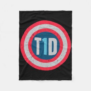T1d Diabetic Type 1 Diabetes Awareness Men Women K Fleece Blanket