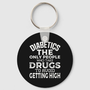 T1D Diabetic Type 1 Diabetes Awareness Men Women K Key Ring