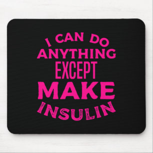 T1D Diabetic Type 1 Diabetes Awareness Men Women K Mouse Mat