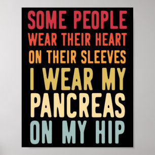 T1d Diabetic Type 1 Diabetes Awareness Men Women K Poster