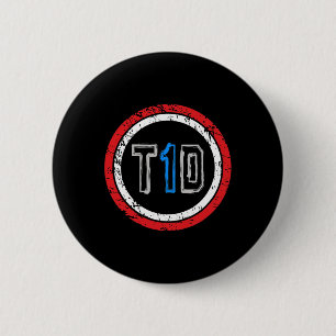 T1D Emblem Type 1 Diabetes Awareness 6 Cm Round Badge
