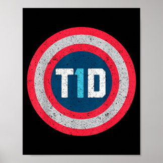 T1d Grandma Type One Diabetes Awareness Month Poster