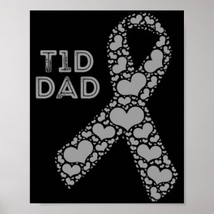T1d Kid Dad Type 1 Diabetic Diabetes Awareness Poster