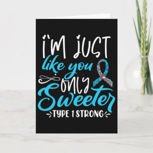 T1d Kids Diabetes Awareness  Card