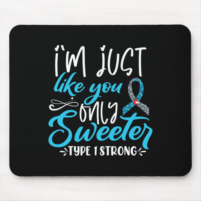 T1d Kids Diabetes Awareness  Mouse Mat (Front)