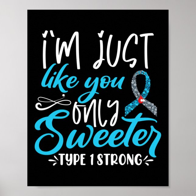 T1d Kids Diabetes Awareness  Poster (Front)