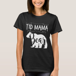 T1D Mama Bear Type1 Diabetes T1 Mom Women Awarene T-Shirt