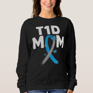 T1d Mama Her Fight Is My Fight Type 1 Diabetes Awa Sweatshirt