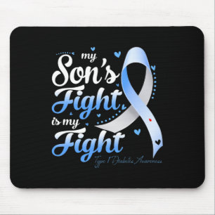 T1d Mum Dad Parents My Son's Fight Type 1 Diabetes Mouse Mat