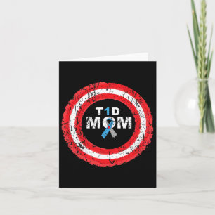 T1d Mum Diabetes Awareness Ribbon Ring Card