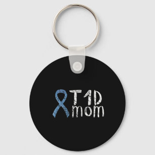 T1d Mum Type 1 Diabetes Awareness Diabetic Gift Key Ring