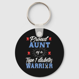 T1d Proud Aunt Diabetes Awareness Type 1 Insulin P Key Ring