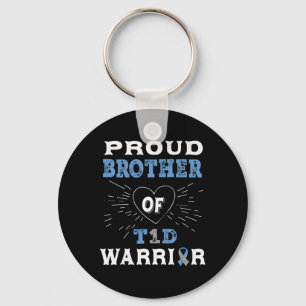 T1d Proud Brother Diabetes Awareness Type 1 Insuli Key Ring