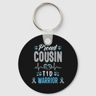 T1d Proud Cousin Diabetes Awareness Type 1 Pancrea Key Ring