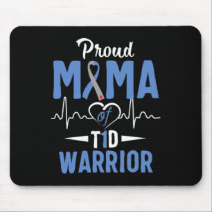 T1D Proud Mama Diabetes Awareness Type 1 Insulin P Mouse Mat