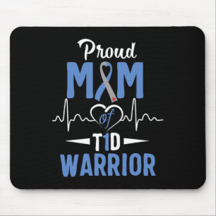 T1D Proud Mum Diabetes Awareness Type 1 Insulin Pa Mouse Mat