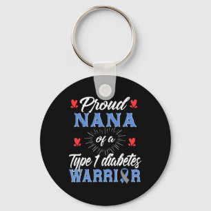 T1d Proud Nana Diabetes Awareness Type 1 Insulin P Key Ring