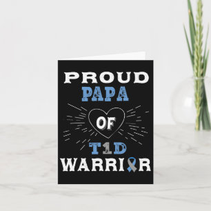 T1d Proud Papa Diabetes Awareness Type 1 Insulin P Card