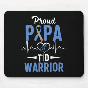 T1d Proud Papa Diabetes Awareness Type 1 Insulin P Mouse Mat