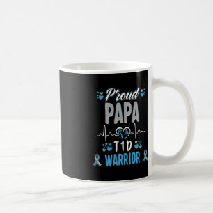 T1D proud Papa Diabetes awareness Type 1 Pancreas Coffee Mug