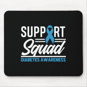 T1D T2D Warrior Support Squad Diabetes Awareness Mouse Mat