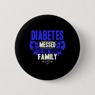 T1d Type 1 Diabetes Awareness  6 Cm Round Badge