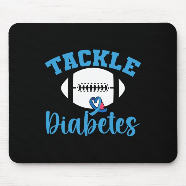 T1D Warrior Diabetes Awareness Tackle Diabetes 2 Mouse Mat (Front)